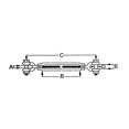 thumbnail image 2 of MarineNow Tensor de mandíbula de acero inoxidable 316 de 0.315 in, cuerpo abierto M8 con tuercas de bloqueo, 2 of 2