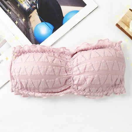 

Women New Invisible Tube Top Beathable Wrapped Chest Sexy Strapless Underwear
