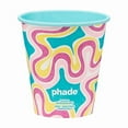 thumbnail image 5 of Phade Marine Biodegradable and Compostable Paper Hot Cups with Lids, 12 oz, Squiggle Multi Color, 10 Count, 5 of 7