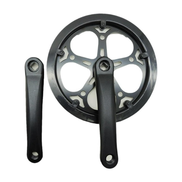 Juego de bielas para bicicleta, juego de bielas para bicicleta, juego de bielas para bicicleta, repuesto de aleación de aluminio Negro