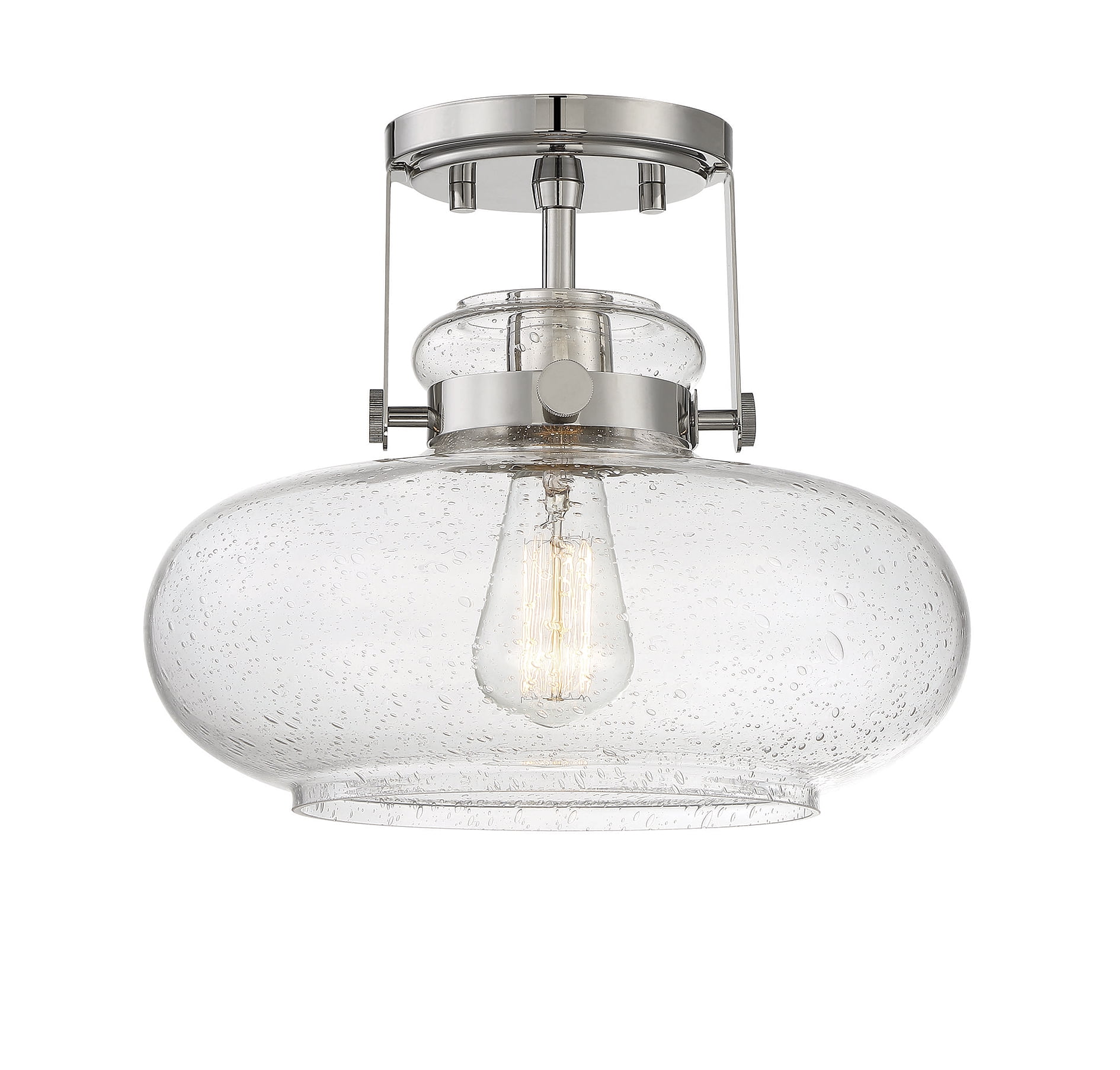 Trade Winds Lighting 1-Light Ceiling Light In Polished Nickel