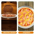 thumbnail image 3 of Poêle à Pizzas en Acier Inoxydable Plateau à Pizzas avec Trou Plateau à Pizza pour Four Fournitures de Cuisson de Pizza, 3 of 6