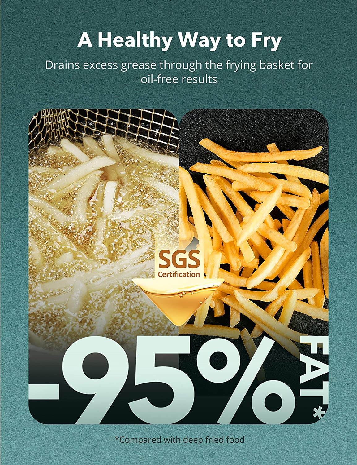 TaoTronics Air Fryer, Large XL 6 Quart 1750W Oven Ubuy الاردن