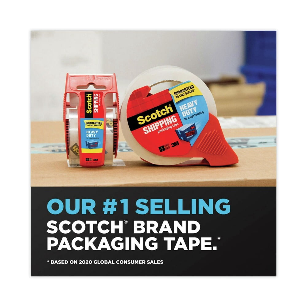 1.88 in. x 54.6 Yards 3850 Heavy-Duty 3 in. Core Packaging Tape - Clear (36/Carton)