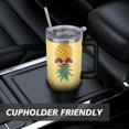 thumbnail image 7 of 40 Oz Pineapple Tumbler with Handle and Straw Insulated Pineapple Tumbler Pineapple Travel Coffee Mug Pineapple Gifts for Women Pineapple Stuff Pineapple Decor Cup, 7 of 7