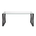 thumbnail image 2 of Home Gear Table Basse Ark Moderne en Métal avec Plateau en Verre Trempé Noir, 2 of 3