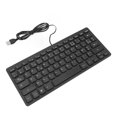thumbnail image 1 of English Bilingual Language Keyboard, Bilingual German French Spanish 3 Optional English Keyboard, 78 Keys USB Wired Compact Keyboard for English Bilingual Users, 1 of 7