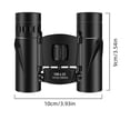 thumbnail image 3 of Binoculares de Visión Nocturna Zoom 10x Binoculares Telescopio Plegable de Viaje de Baja Visión Nocturna de Alta Definición con Clip de Teléfono, Adecuado para la Visualización Al Aire Libre Binocular, 3 of 9