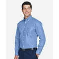 thumbnail image 2 of Devon & Jones D630 Men's Crown Collection Oxford Woven Dress Shirt-Light Blue-3XL, 2 of 5