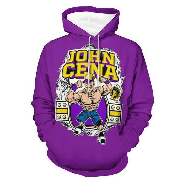 John Cena Lutteur Mode Hip Hop Sweat à Capuche pour Femmes/hommes avec Poche Noir