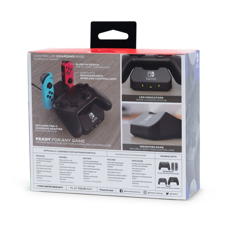 PowerA Wireless Controller Charging Station Dock for Nintendo