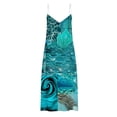 thumbnail image 4 of Vestido estampado de tirantes sin mangas de playa casual de verano para mujer Pompotops  qyievc1703, 4 of 4