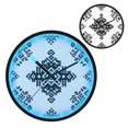 thumbnail image 2 of Indoor 12' Voice-Activated Luminous Decoration Wall Clock With LED Night Light Symmetrical Pattern Design, 2 of 8