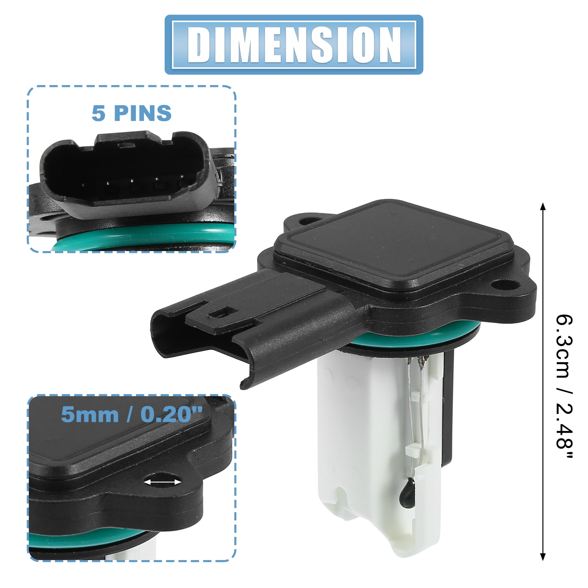 5WK97502 Car Mass Air Flow Sensor Meter MAF Sensor Airflow for BMW 525i 2004-2007 for BMW 535i 2011-2013