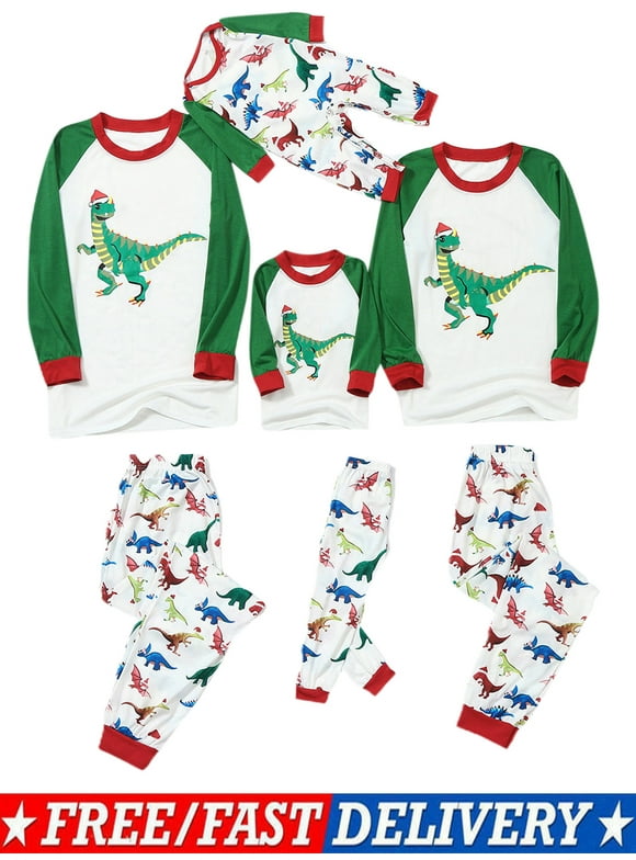 Dinosaur Family Christmas Pajamas