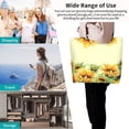 thumbnail image 4 of Defioc Sunflowers On A Yellow Backgroundfor Women's Tote Bag - Shopping Bag Casual Shoulder Bag Fashion Handbag Daily Bag Hobo Bags for Travel Work Shopping, 4 of 8