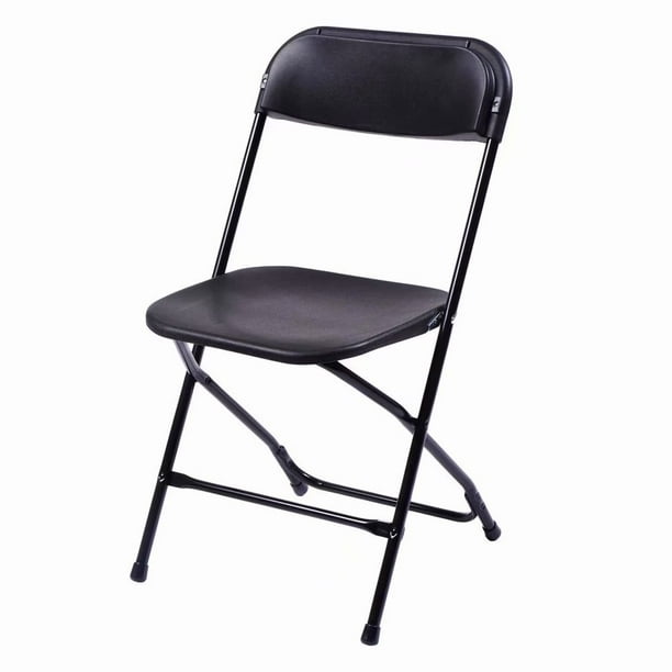 5pcs Portable Plastic Folding Chairs Black - Walmart.com - Walmart.com