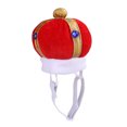 thumbnail image 1 of OULII Dog Cat Hat Red Cotton Non Irritating for Weekend Parties 1Pcs, 1 of 5