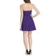 thumbnail image 3 of Vestido de Promoción Sin Mangas con Cremallera Expuesta en la Parte Frontal A-Line Mini M Morado, 3 of 8