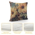 thumbnail image 4 of YINGXI Eucalyptus Leaves Joyful in Hope Bird Throw Pillow Covers, Seasonal Spring Fall Terracotta sage Flowers Cushion Case for Sofa Couch 18x18in, 4 of 5