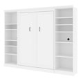 thumbnail image 5 of Atlin Designs Contemporary Wood Full Murphy Bed & 2 Closet Organizers in White, 5 of 17