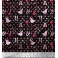 thumbnail image 1 of Soimoi Black Cotton Voile Fabric Dot & Accessories Fashion Decor Fabric Printed Yard 42 Inch Wide, 1 of 3