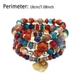 thumbnail image 3 of Bracelets for Women Girls Stackable Bead Mens Stretch Multilayer Set Multicolor Jewelry Bracelet Gifts Valentine's Day Gifts Clearance, 3 of 7