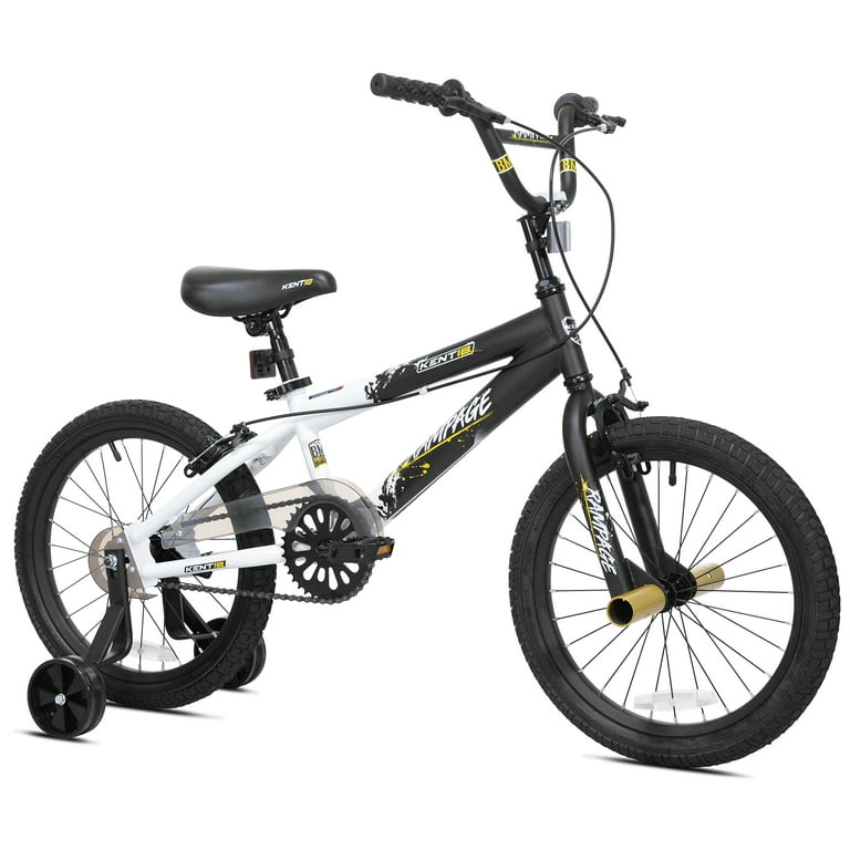 Kent Bicycles18 in. Rampage Boy's Child Bike, White and Kent Bicycles18 in. Rampage Boy's Child Bike, White and