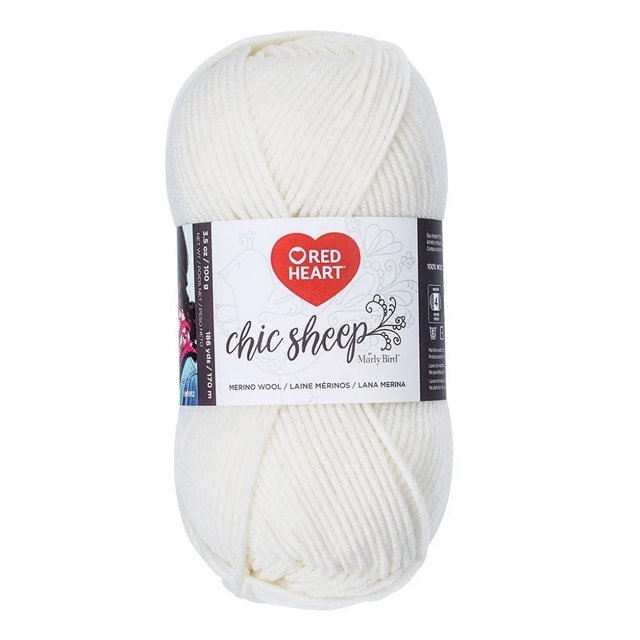 Estambre Lana Merino Liso Suave Lace Red Heart