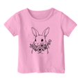 thumbnail image 3 of Easter Bunny T-Shirt Happy Easter Bunny Soft Summer Tee Tops Happy Easter Kids T-Shirt 1-2 Years, 3 of 4