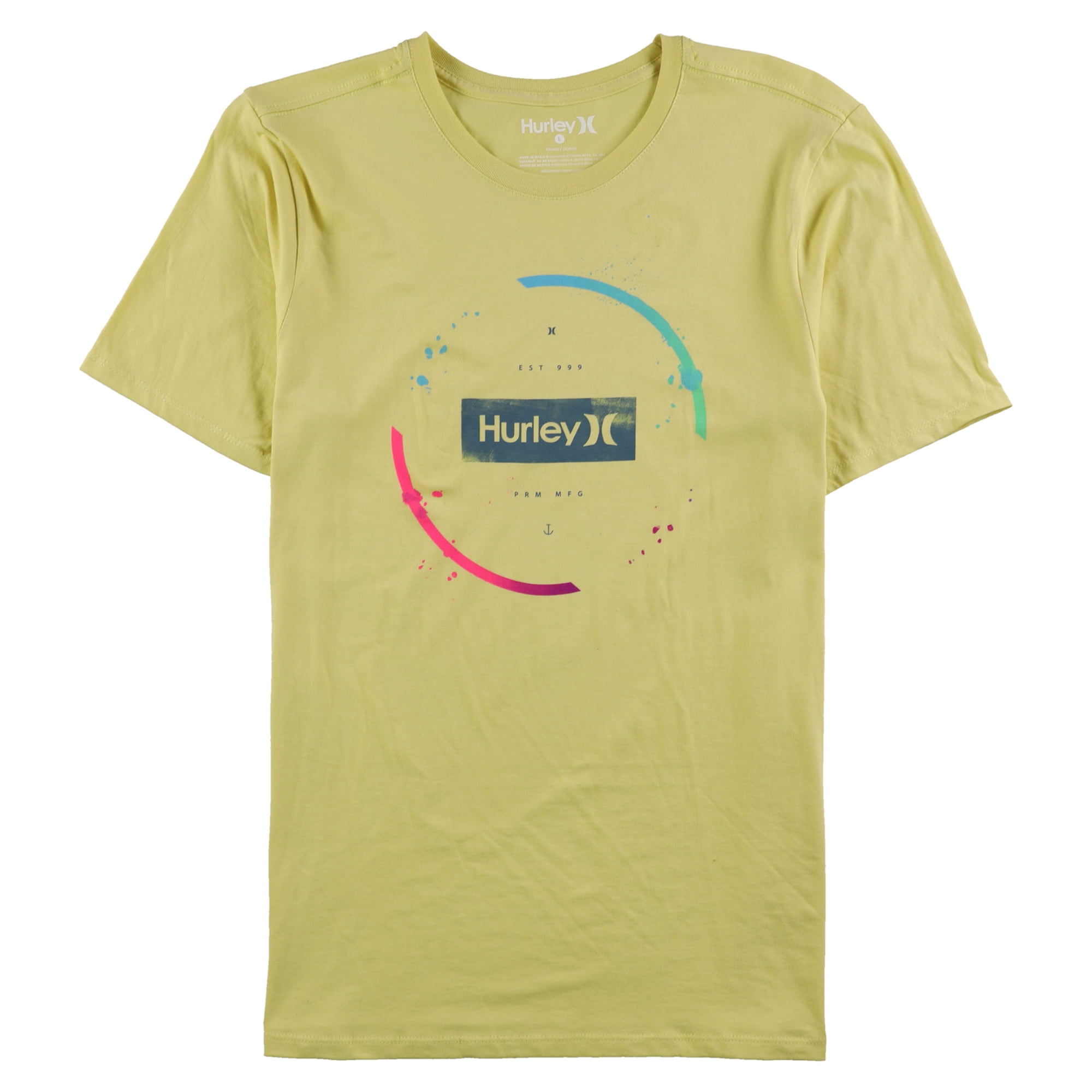 Hurley - Hurley Mens Ellipses Graphic T-Shirt, yellow, XX-Large ...