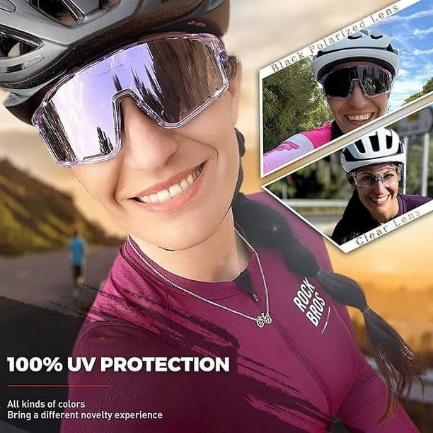 KAPVOE Polarized Cycling Glasses For Men Women Mountain Bike Glasses MTB Riding Glasses TR90 Sport Sunglasses Walmart Business Supplies