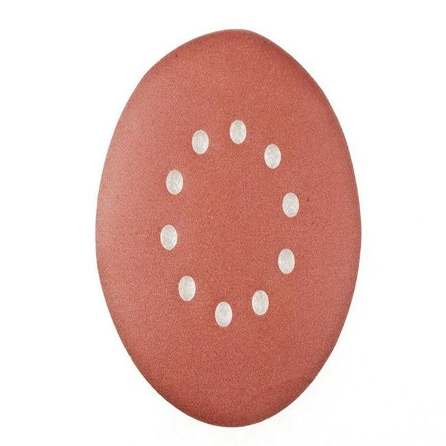 9 in. 10 Holes 180 Grit Sanding Discs Drywall Sander Paper 100 Piece