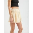 thumbnail image 2 of High Waist Pleated Mini Skirt, 2 of 5