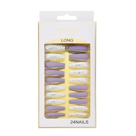 

Sanding and Light Therapycan Be Used to Wear Nail Enhancement Pieces 24 Pieces of Removable Patch Can Be Used to Make Long Ballet False Nails