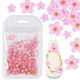 thumbnail image 3 of Bolsa de joyería con flores de cinco pétalos para decoración de uñas Joyería de flores acrílicas blancas y rosas con cuentas de oro y plata Flor de resina, 3 of 6