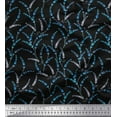 thumbnail image 1 of Soimoi Moss Georgette Fabric Lavender Floral Print Fabric by Yard 42 Inch Wide, 1 of 3
