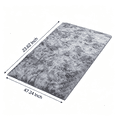 thumbnail image 2 of Indoor Modern Area Rug for Living Room Bedroom Home Decor - Super Soft Faux Fur Rectangular Floor Mat with Non-Slip Backing, Machine Washable, 23.62in × 47.24in, 2 of 5