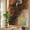 Chestnut, variant on Rainbow Window Privacy Film, Red Marble Static Cling Window Film PVC, Modern Ombre Abstract Ink Painting Art No Glue UV Blocking Glass Covering, Removable Stained Glass Sticker 19.6''x39.3''