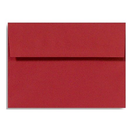 UPC: 0848614035236 | A6 Invitation Envelopes (4 3/4 x 6 1/2) – Ruby Red (50 Qty.)