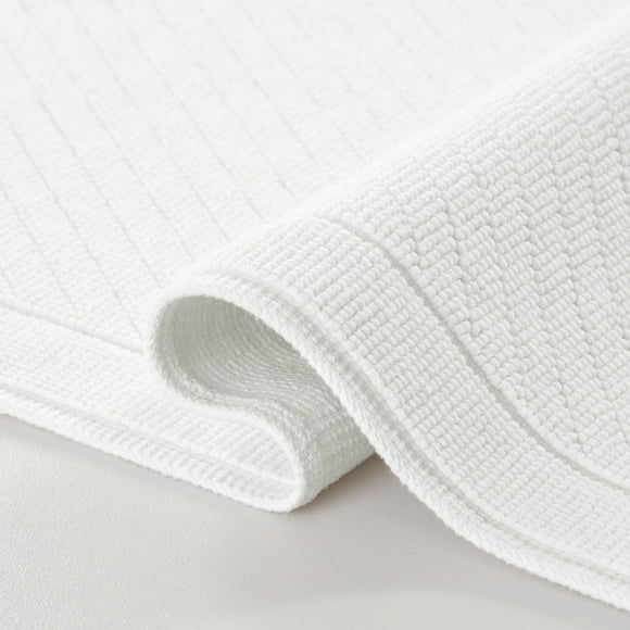 Juego de alfombras de baño Arkwright, 100% algodón, muy absorbentes, color blanco