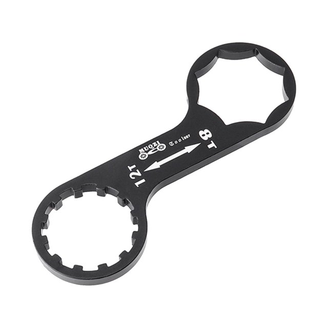 Herramienta de llave de horquilla delantera de bicicleta, extracción de horquilla de aleación de aluminio para Xct Xcr Negro Zulema horquilla delantera Llave de tapas