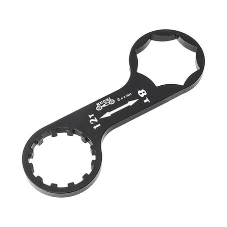 

Portable Bike Front Fork Caps Wrench Caps Installation Removal Wrench Spanner 8T for XCM/XCR/XCT/ 105 Length Black