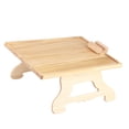 thumbnail image 2 of Mesa con Clip para brazo de sofá, reposabrazos plegable de madera con Clip en bandeja, mesa con soporte para teléfono para sofás reclinables rectangulares, 2 of 5