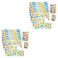 thumbnail image 2 of Transemion 6pcs Wide Application And Childlike Wrapping Paper For Versatile And Fun Gift Wrapping Colorfast PZ003-6 2Set, 2 of 6