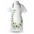 thumbnail image 3 of Anemone Flower Apron Round Composition with Flourishing Fresh Bedding Plants and Stems, Unisex Kitchen Bib Apron with Adjustable Neck for Cooking Baking Gardening, Green Peach Black, by Ambesonne, 3 of 3