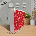 thumbnail image 3 of Red Christmas snowflake Picture Farmhouse Square Desk Decor Sign for Shelf Novelty Building Brick Funny Block Puzzle Horizontal Shaped Picture Christmas Birthday Housewarming Gift, 3 of 6