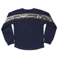thumbnail image 3 of Girls Youth Gameday Couture  Navy SMU Mustangs Guess Who's Back Long Sleeve T-Shirt, 3 of 3