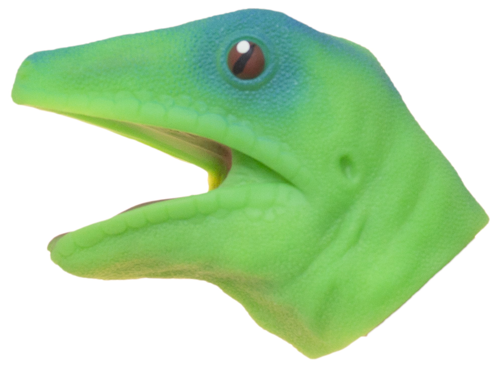 Soft Rubber Realistic 6 Inch Lizard Hand Puppet (Green)