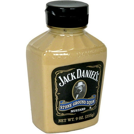 ***Discontinued by Kehe 5_19***Jack Daniel's Stone Ground Dijon Mustard, 9 oz (Pack of 6)